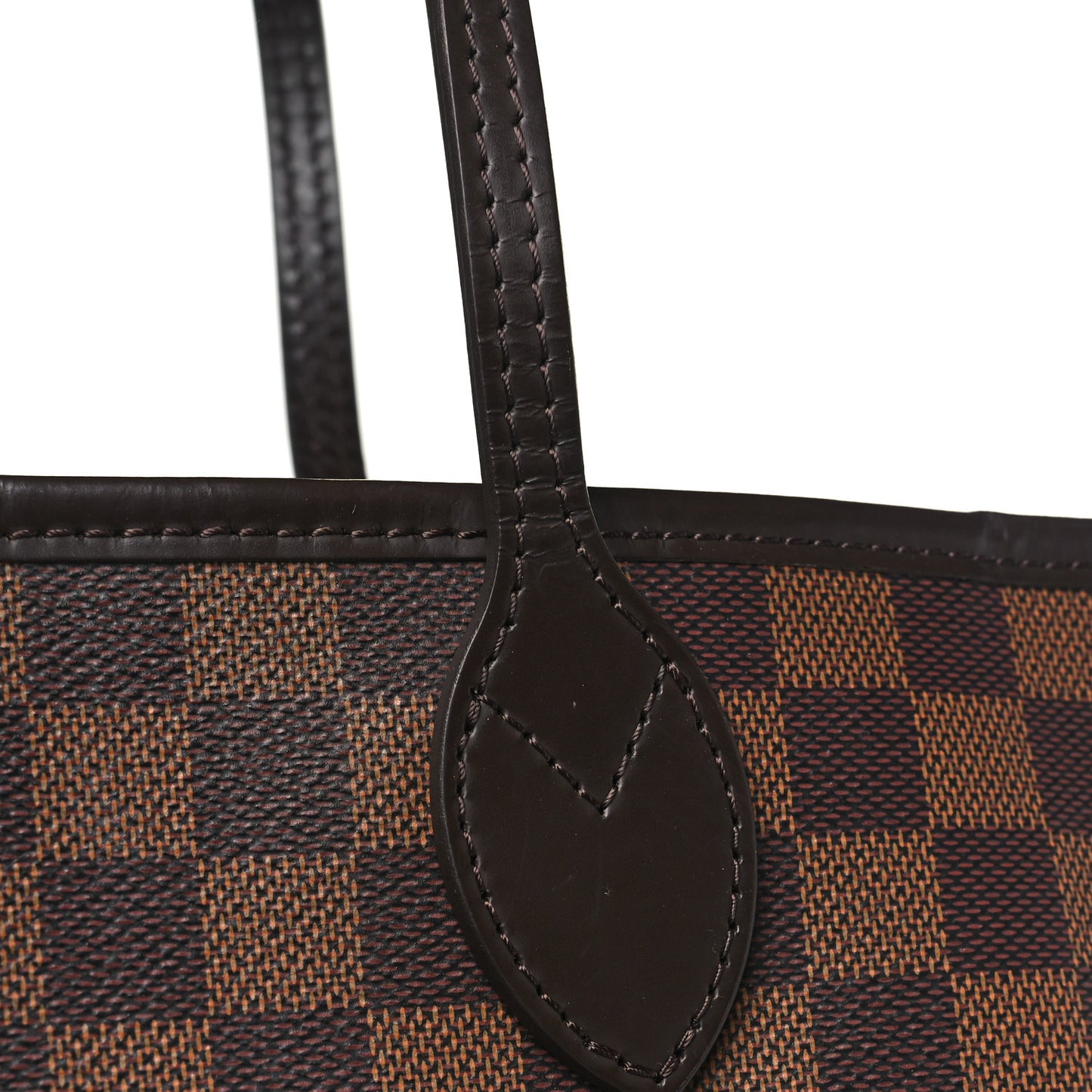 Damier Ebene Braided Neverfull MM Pink