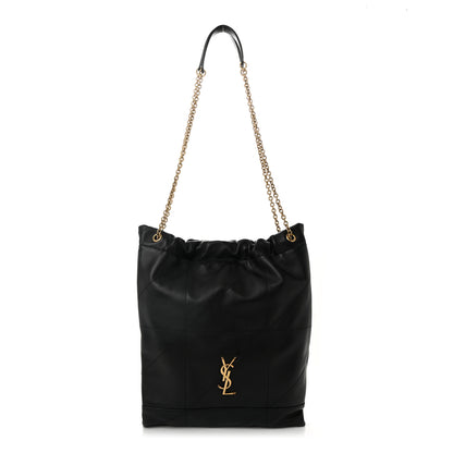 Saint Laurent Lambskin Matelasse Monogram Medium Jamie 4.3 Pochon Black 1 of 12