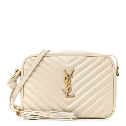 Saint Laurent Calfskin Matelasse Monogram Lou Camera Bag Crema Soft 1 of 13