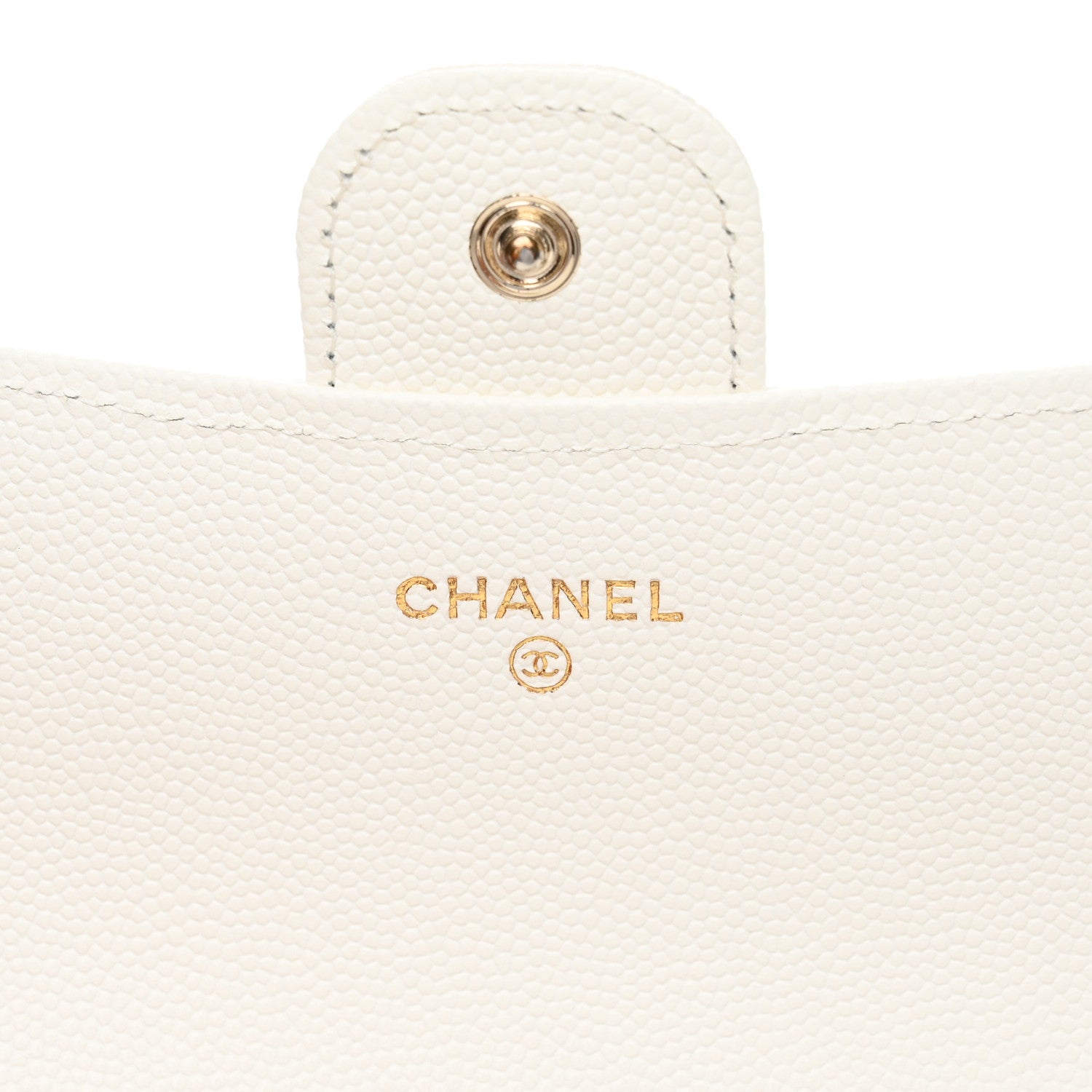 Chanel Caviar Quilted Large Flap Wallet White 6 of 9