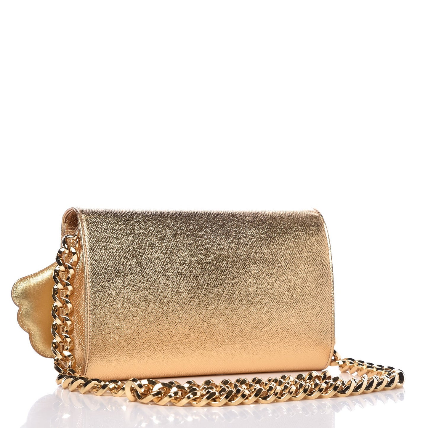 Dauphine Heart DG Shoulder Bag Gold