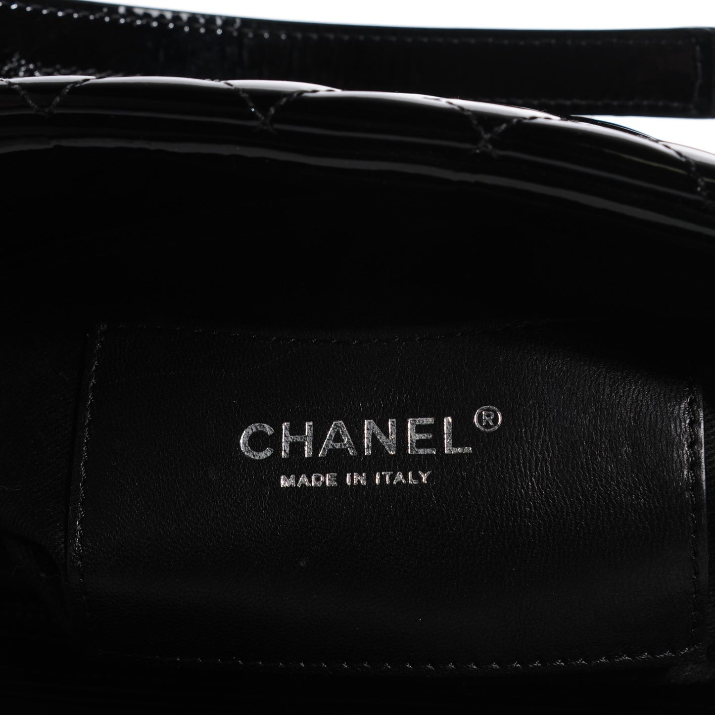 Patent Quilted Medium Just Mademoiselle Black