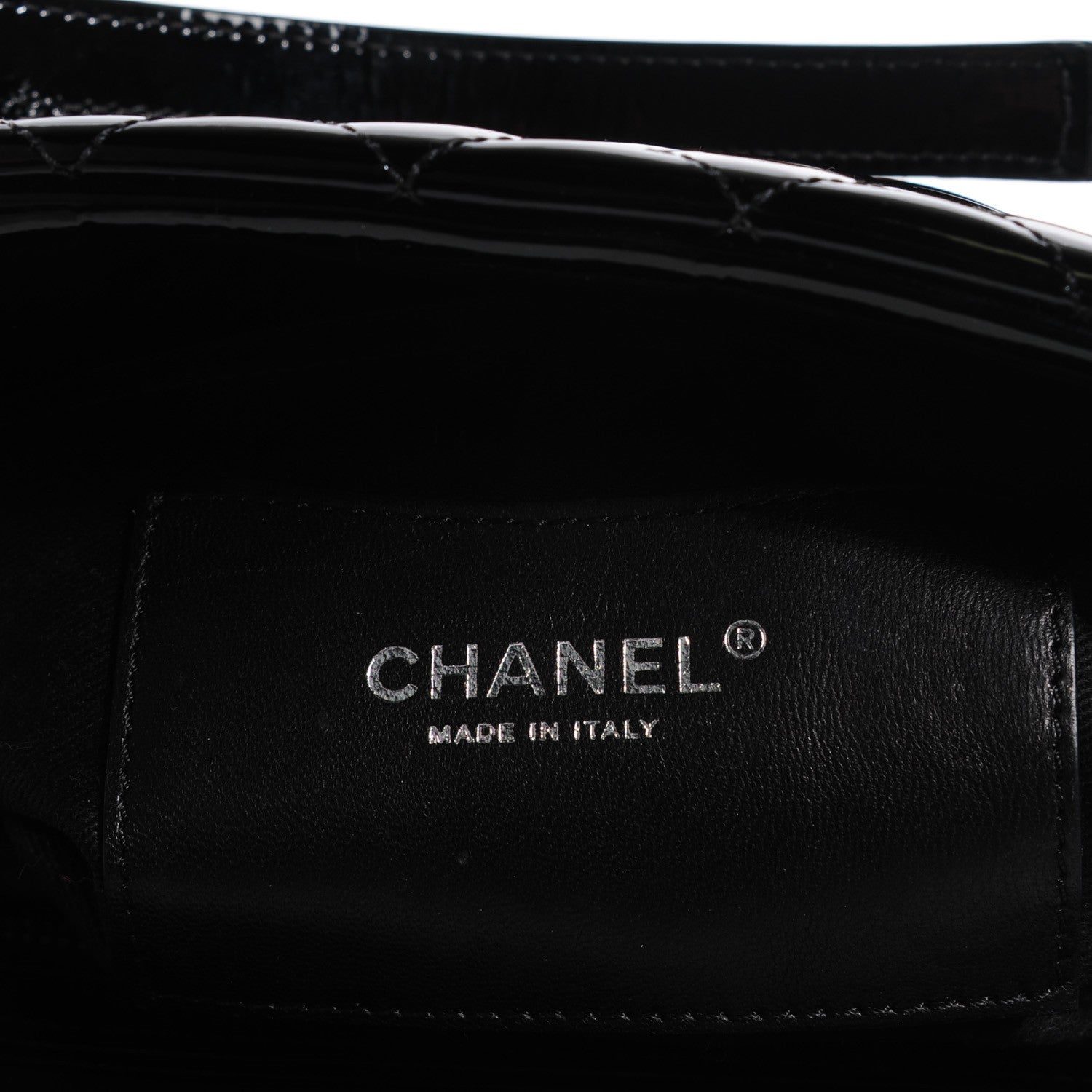 Chanel Patent Quilted Medium Just Mademoiselle Black 5 of 7