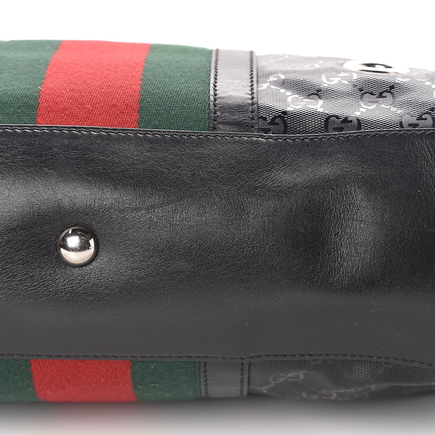Gucci Imprime Monogram Web 500 Tote Black 13 of 15