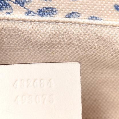 Gucci Canvas Herbarium Print Tote Blue 10 of 13
