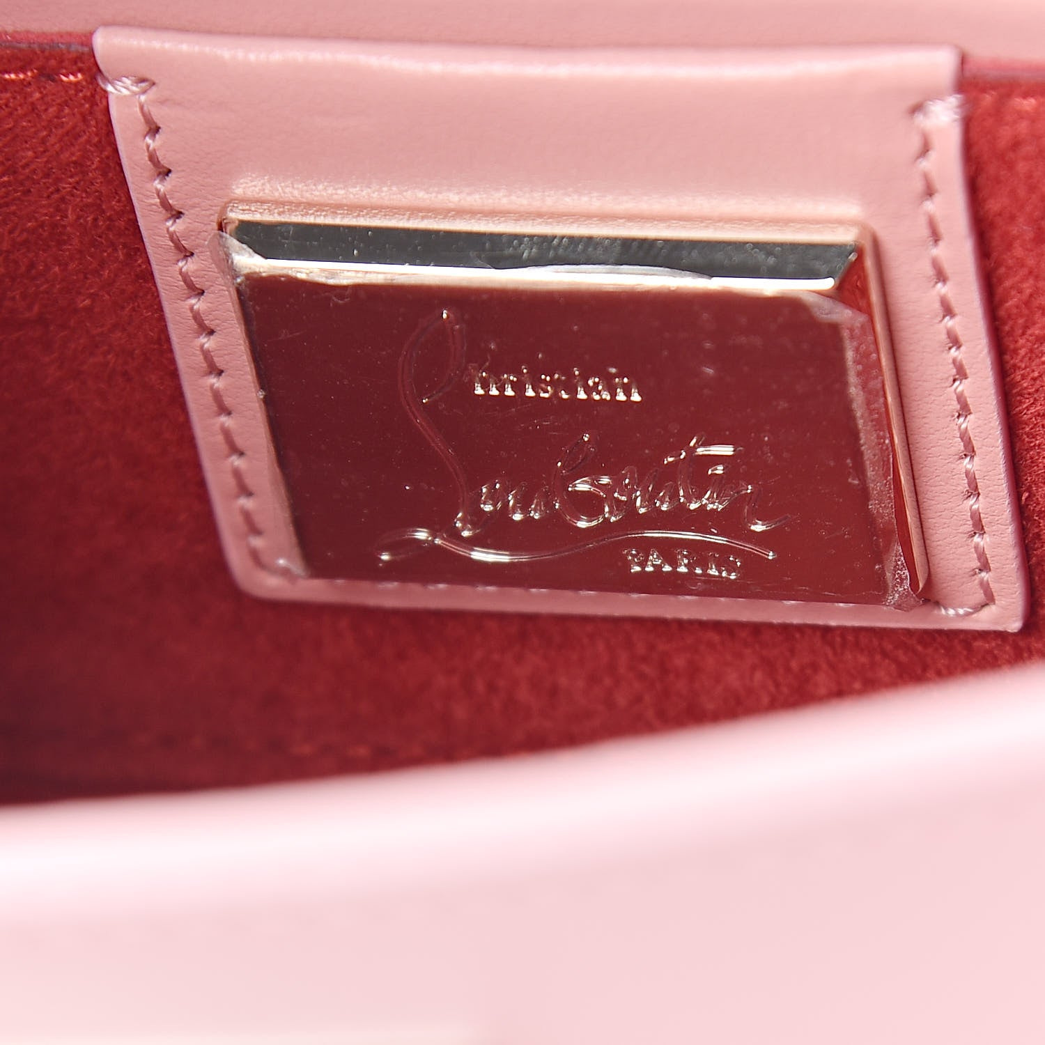 Christian Louboutin Calfskin Spikes Mini Sweety Charity NV Crossbody Bag Ronsard 6 of 8