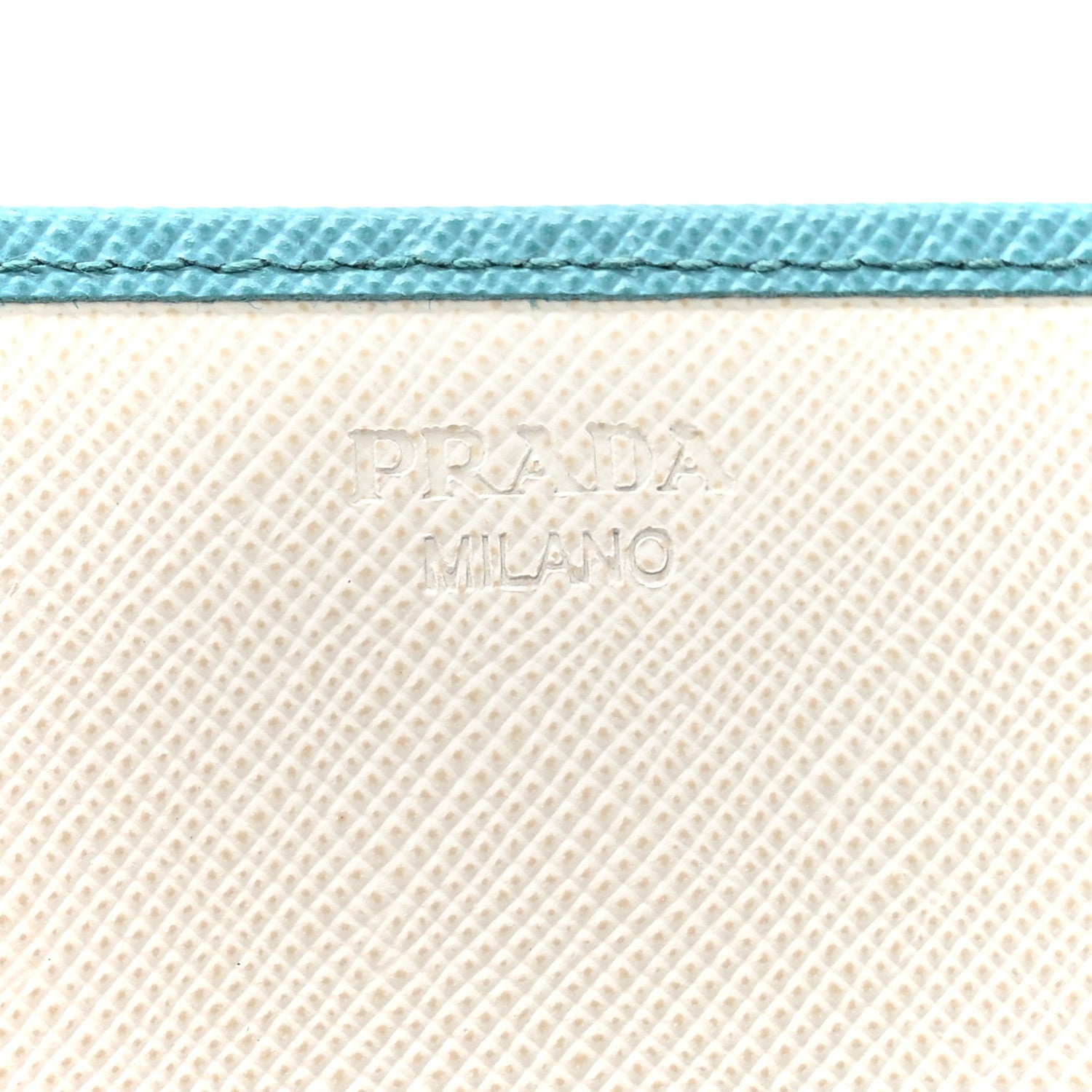 Prada Saffiano Metal Continental Flap Wallet Turchese 8 of 16