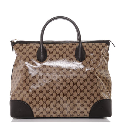 Gucci Crystal Monogram Large Tote Dark Brown 1 of 7