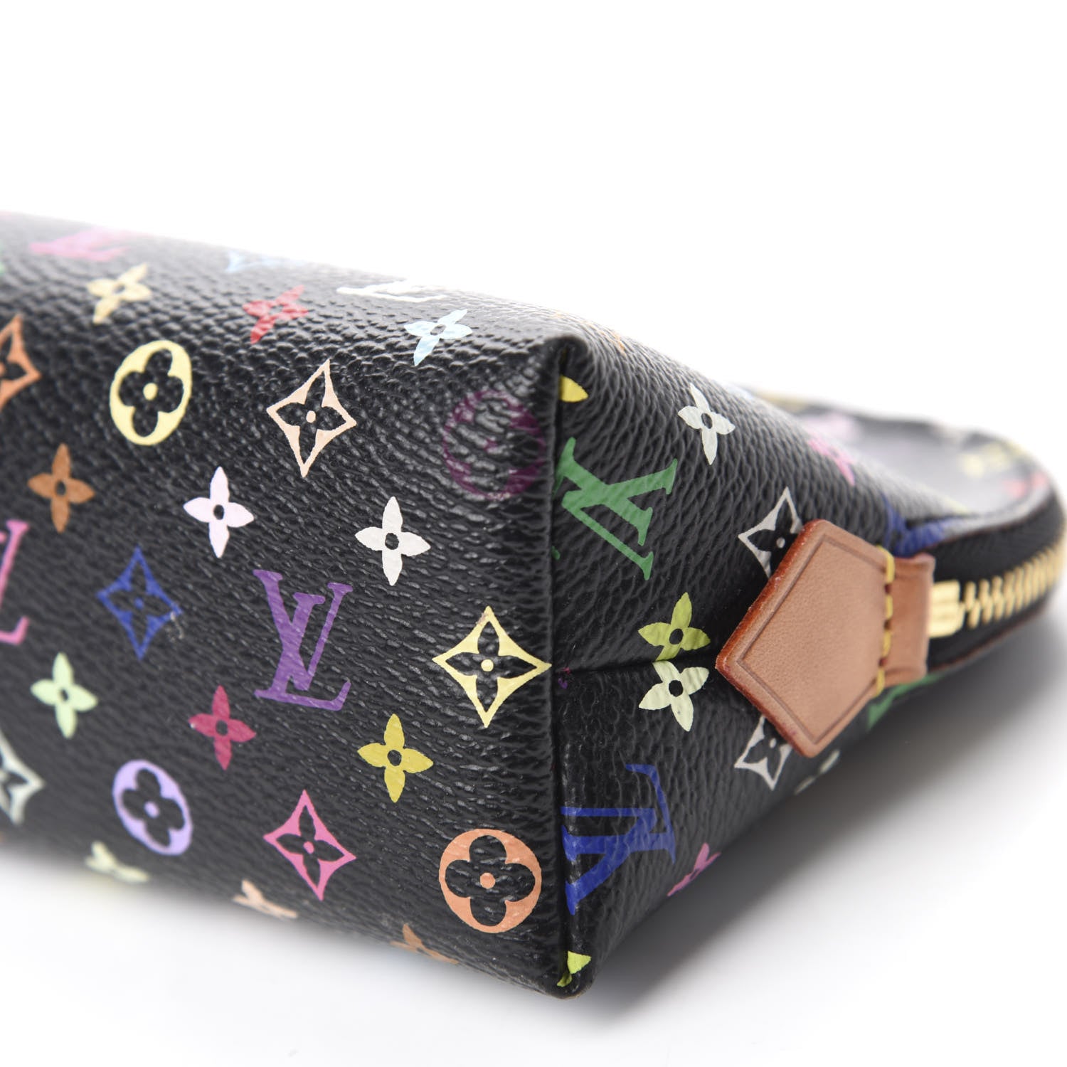 Louis Vuitton Monogram Multicolor Cosmetic Pouch Black Grenade 7 of 10