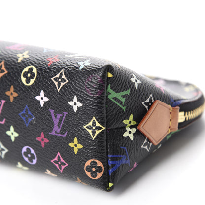 Louis Vuitton Monogram Multicolor Cosmetic Pouch Black Grenade 7 of 10