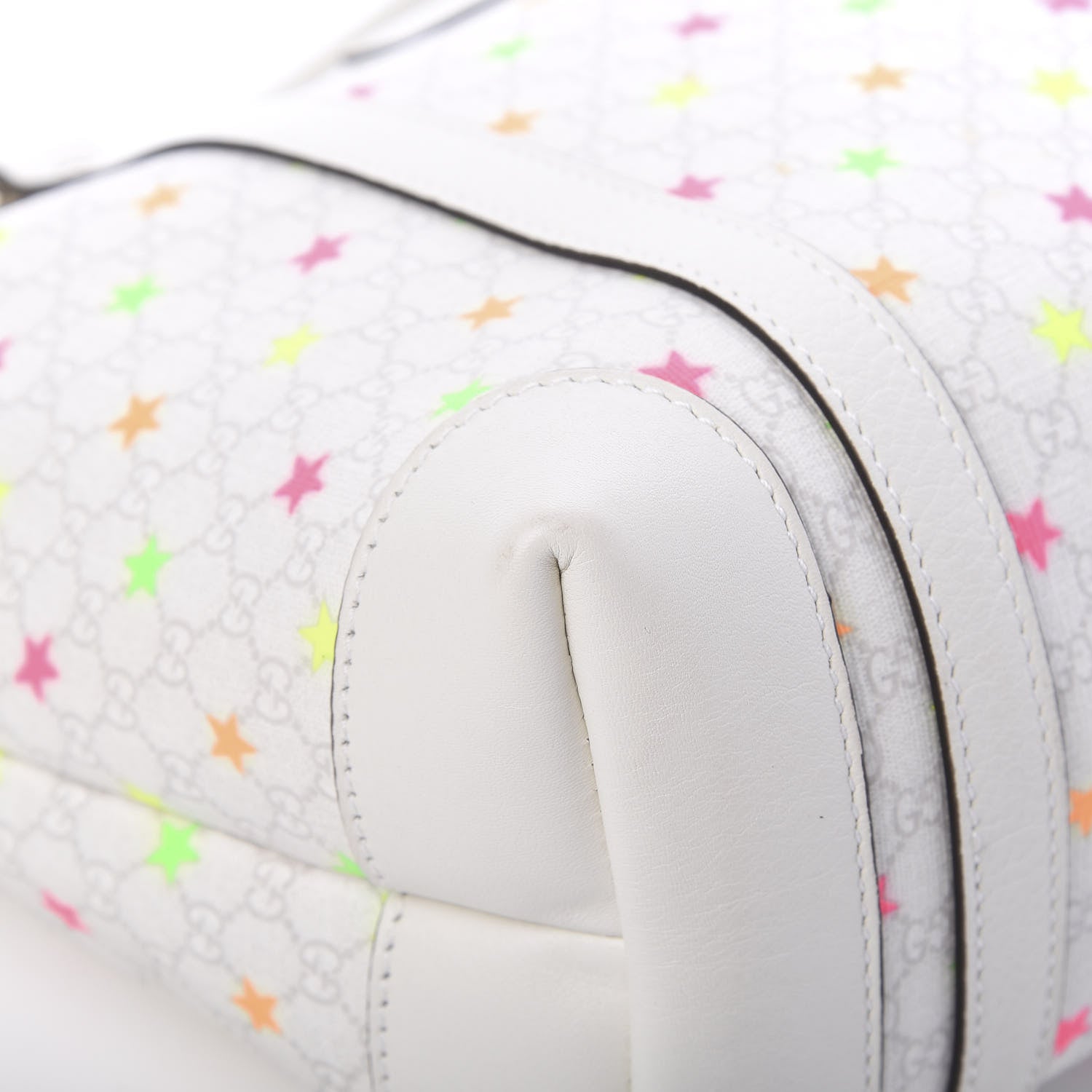 Gucci GG Supreme Monogram Stars Childrens Tote White 8 of 13
