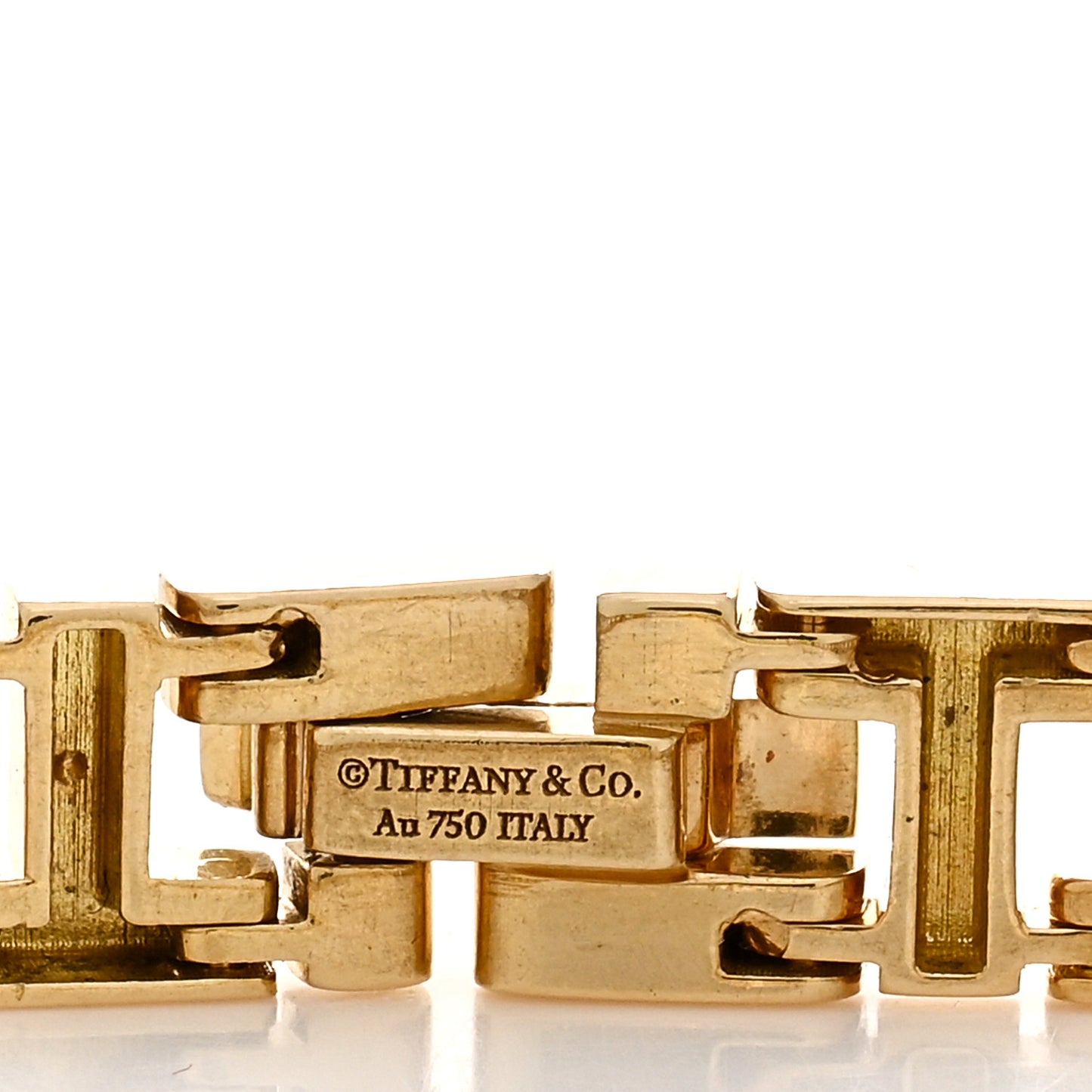 18K Yellow Gold Narrow T True Bracelet