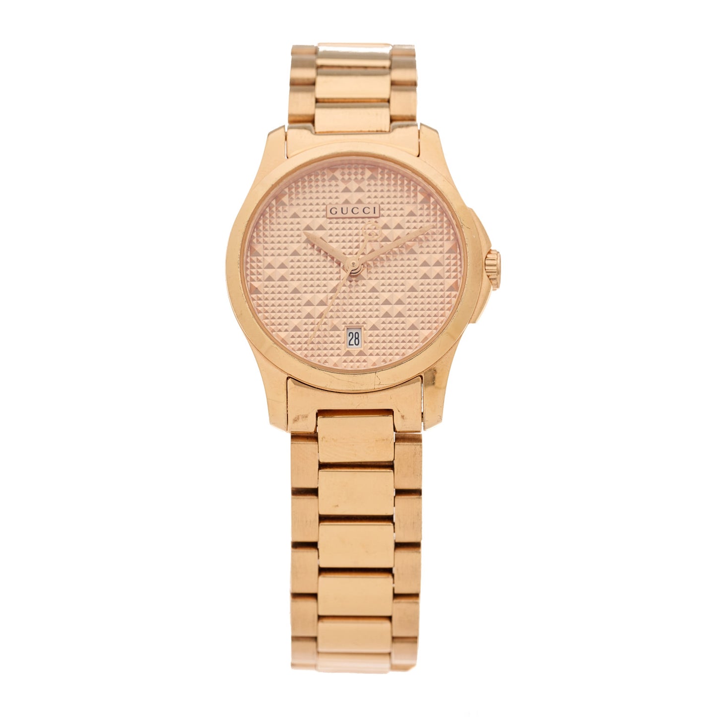 Stainless Steel 27mm G-Timeless Diamante Quartz Watch Rose