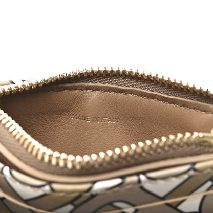 Burberry Calfskin Monogram Simone Coin Case Card Holder Beige 7 of 7