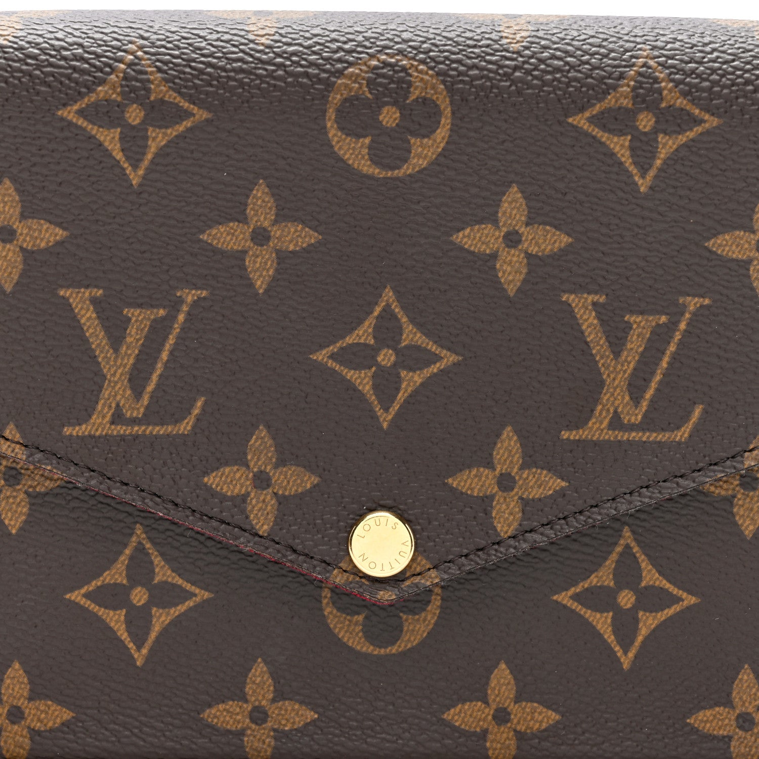 Louis Vuitton Monogram Pochette Felicie Chain Wallet Fuchsia 8 of 10
