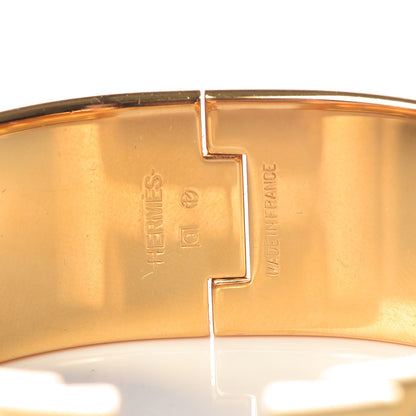 Hermes Enamel Wide Clic Clac H Bracelet GM White 4 of 7