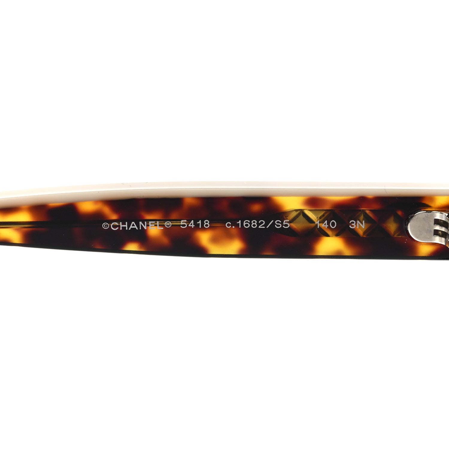 Chanel Acetate Logo Shield Sunglasses 5418 Tortoise 6 of 6