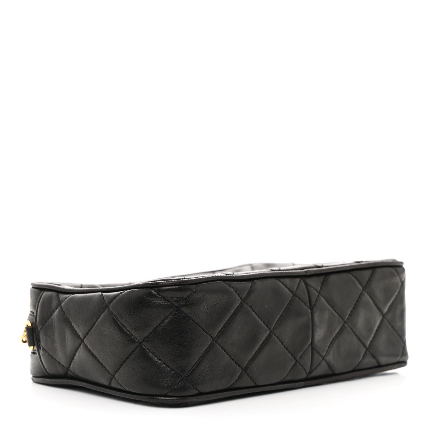 Chanel Lambskin Quilted CC Tassel Camera Case Black 4 of 15