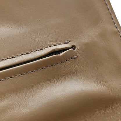 Bottega Veneta Calfskin Intrecciato Pocket Flap Clutch Maple 11 of 11