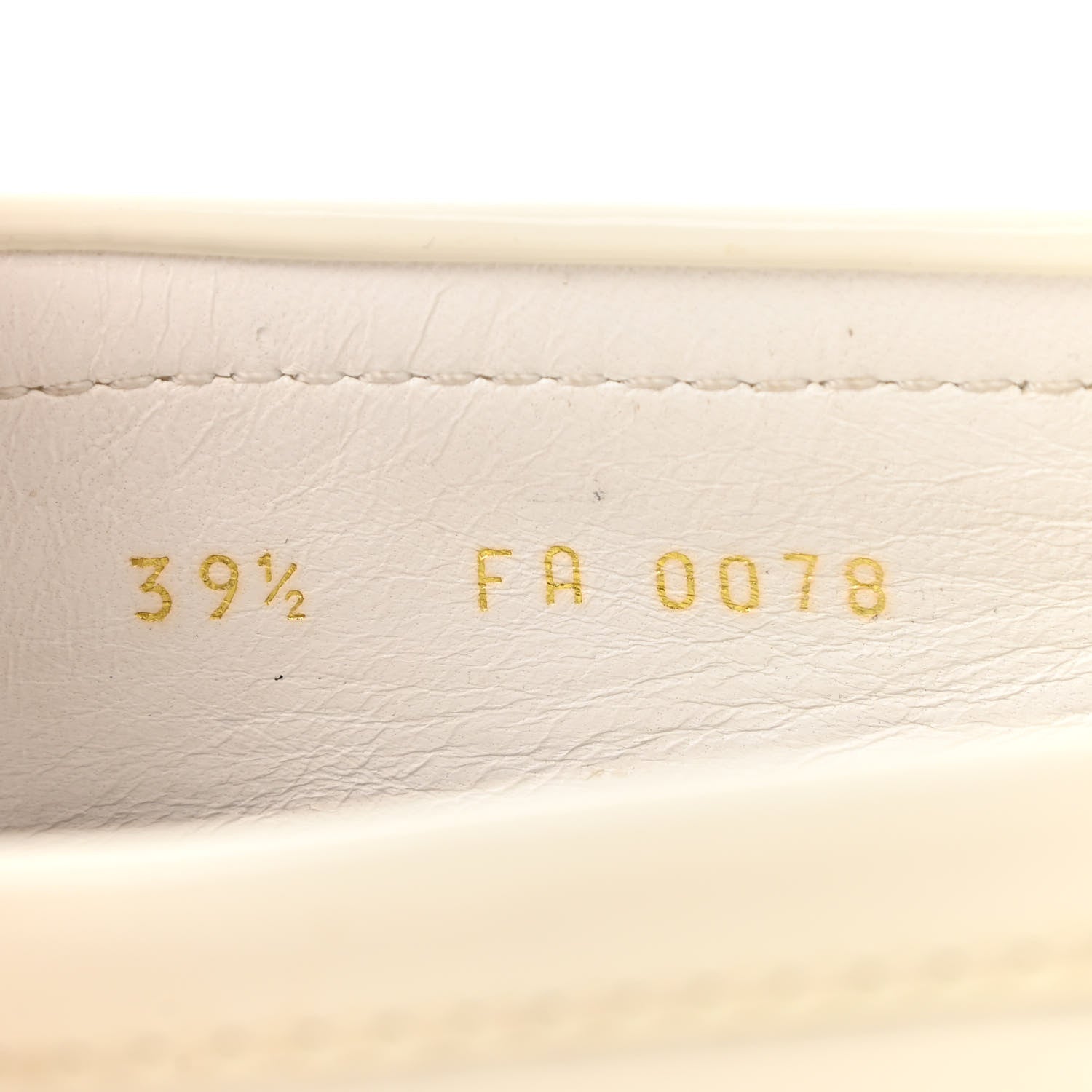 Louis Vuitton Patent Calfskin Oxford Loafers 39.5 White 8 of 8