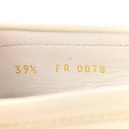 Louis Vuitton Patent Calfskin Oxford Loafers 39.5 White 8 of 8