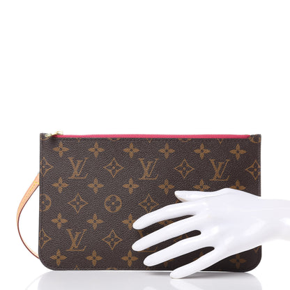 Louis Vuitton Monogram Neverfull MM GM Pochette Pivoine 2 of 8