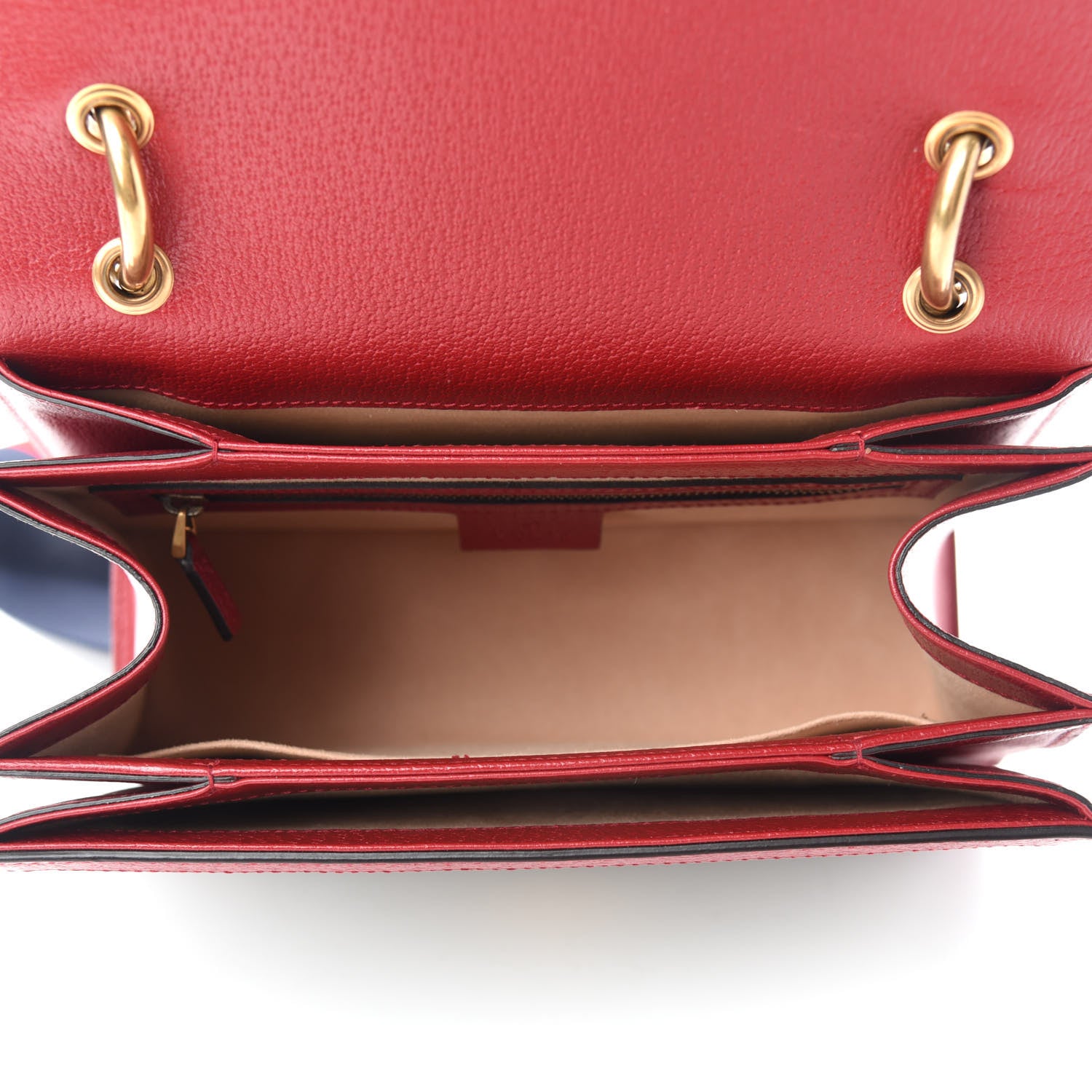 Gucci GG Supreme Monogram Small Queen Margaret Top Handle Bag Red 5 of 10