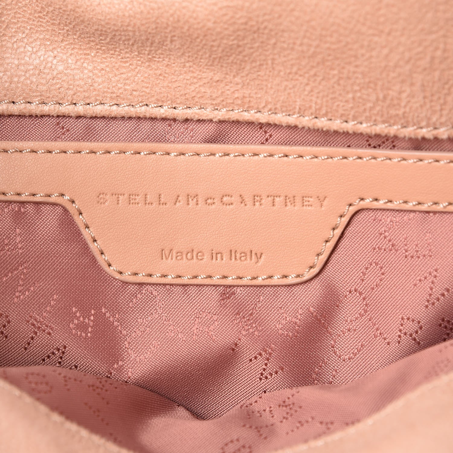 Stella McCartney Shaggy Deer Quilted Studded Mini Falabella Powder 6 of 9
