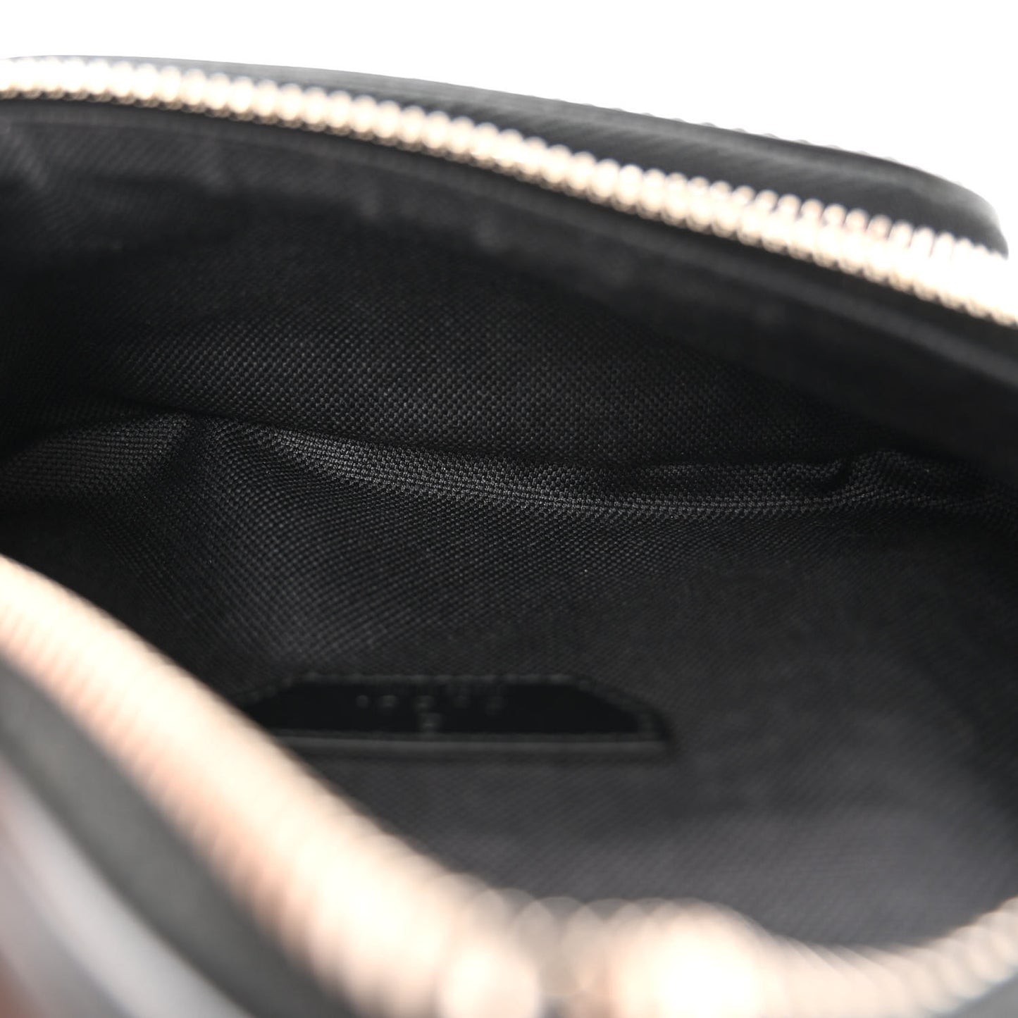 GG Supreme Monogram Textured Calfskin Retro Interlocking G Belt Bag Black