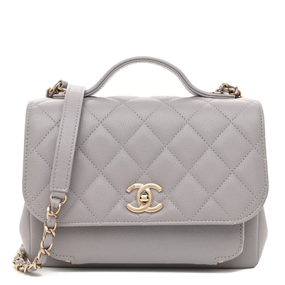 Chanel Caviar Quilted Medium Business Affinity Flap Grey 1 of 11