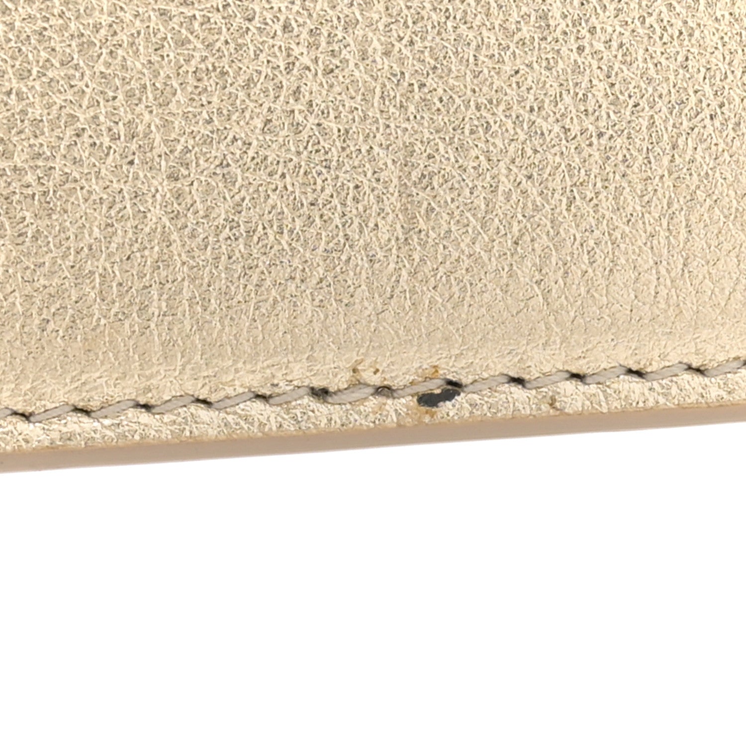 Saint Laurent Metallic Calfskin Monogram Envelope Chain Wallet Gold 12 of 13