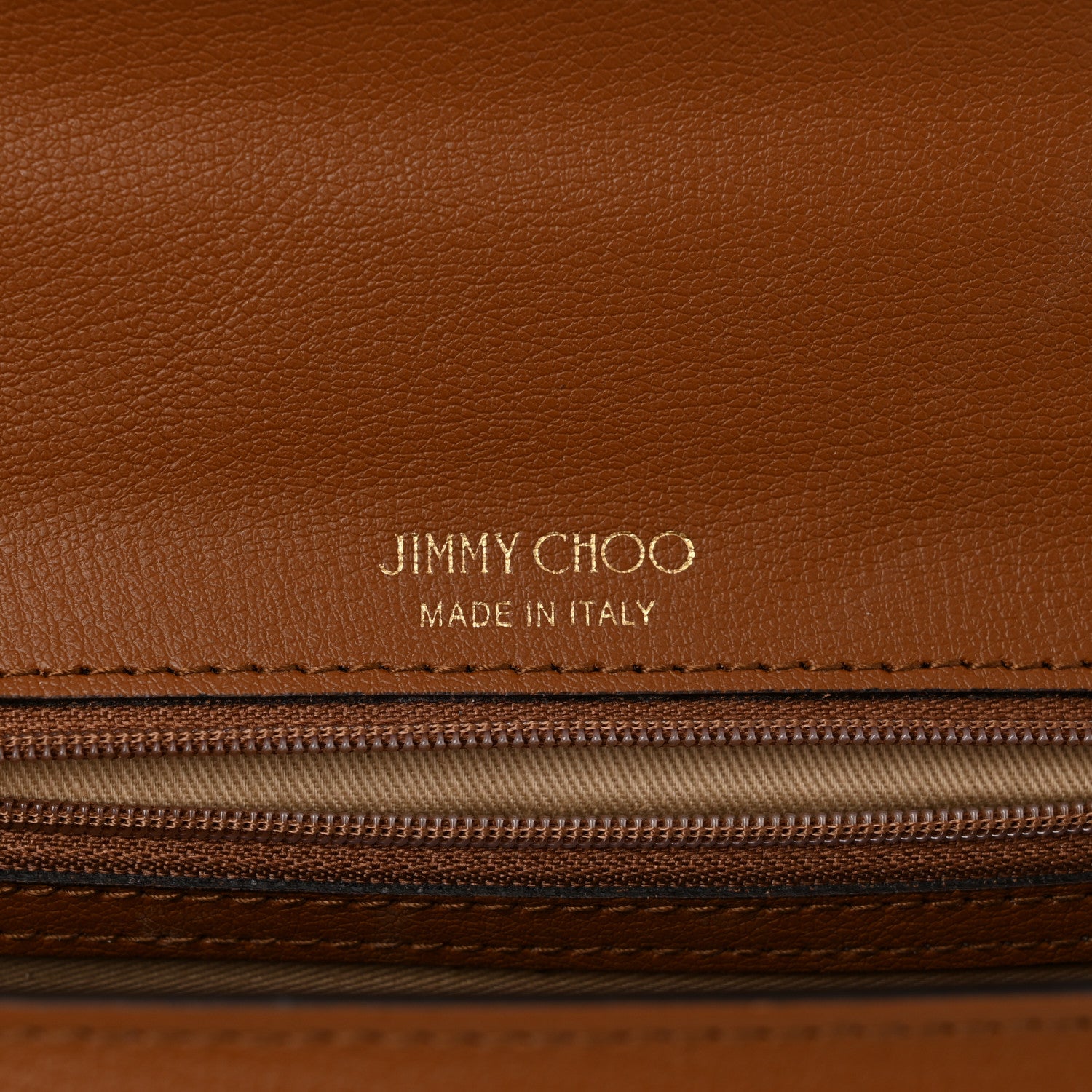 Jimmy Choo Grainy Calfskin JC Shoulder Bag Tan 6 of 9