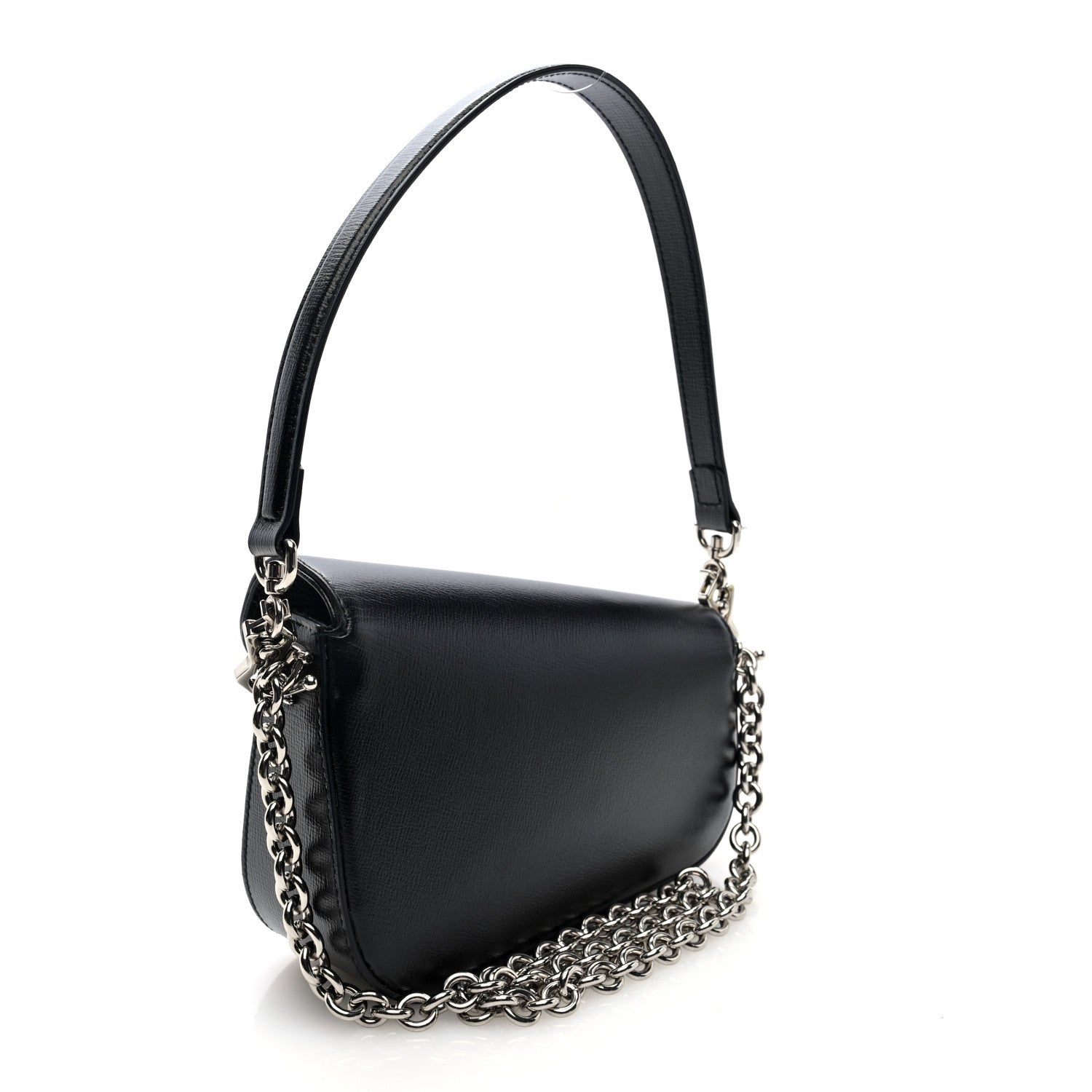Gucci Demetra Mini Horsebit 1955 Asymmetric Shoulder Bag Black 3 of 9