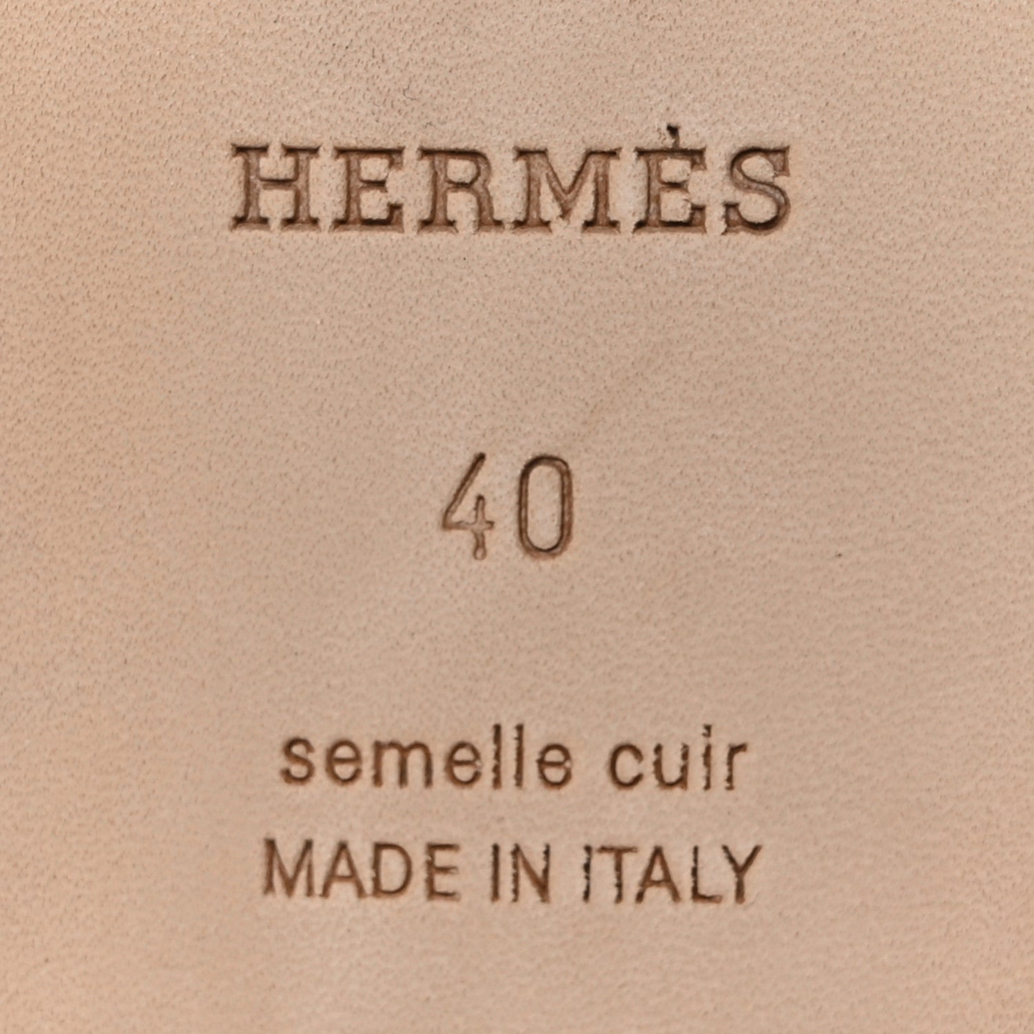 Hermes Box Calfskin Oran Sandals 40 White 6 of 9