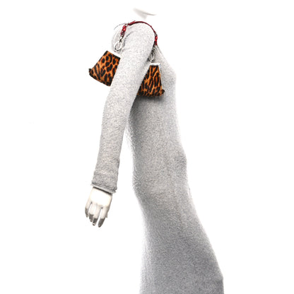 Christian Dior Pony Hair Leopard Mini Top Lock Bag Beige Moyen Red 2 of 10