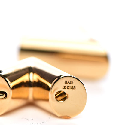 Louis Vuitton Brass Essential V Hoop Earrings Gold 4 of 5