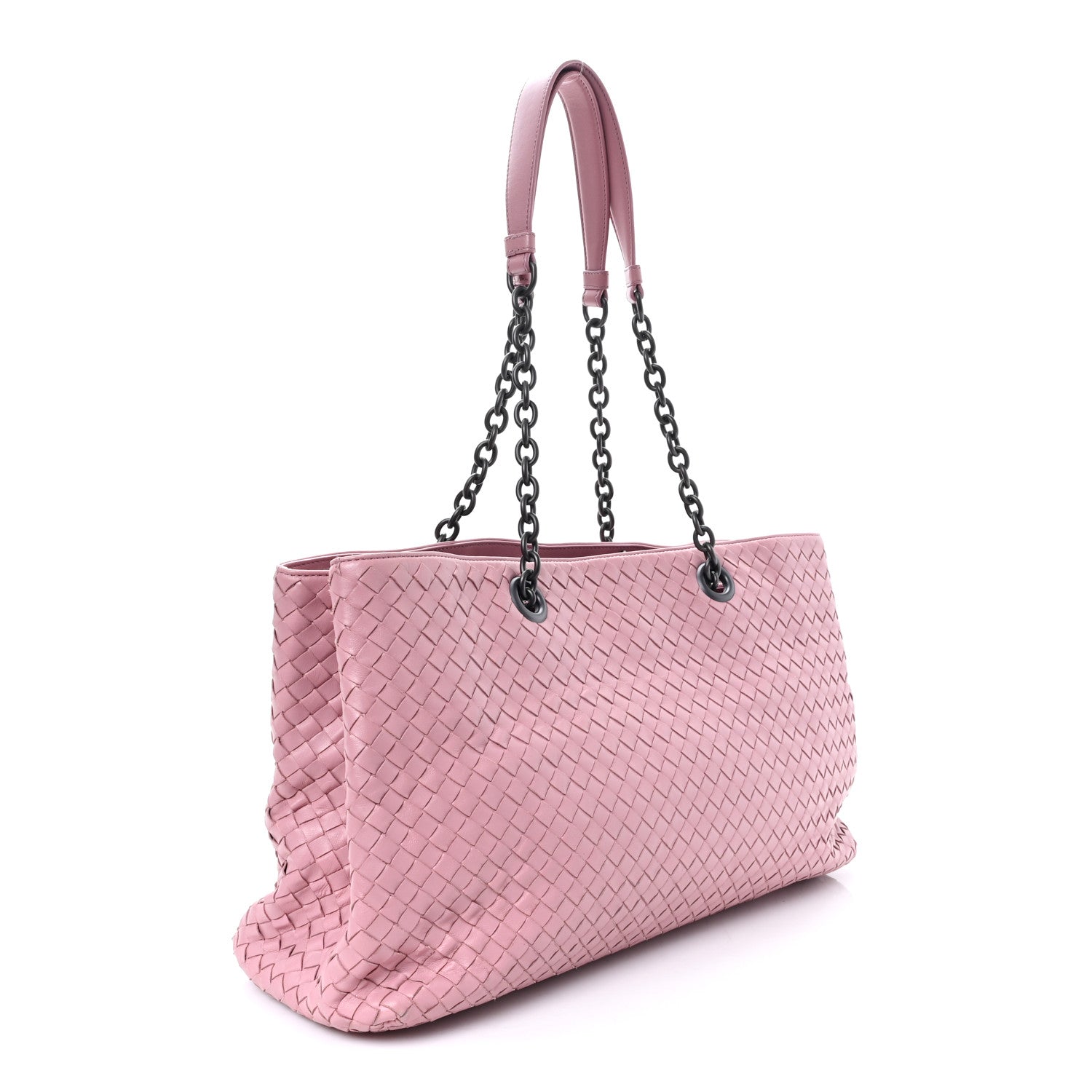 Bottega Veneta Nappa Intrecciato Large Classic Chain Strap Tote Glicine 3 of 10