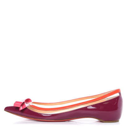 Christian Louboutin Patent PVC Suspenodo Flats 37 Eveque 1 of 12