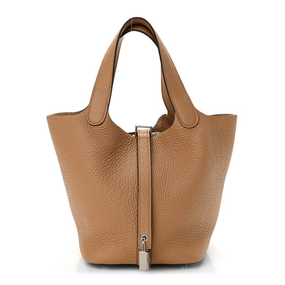Hermes Taurillon Clemence Picotin Lock 18 PM Chai 1 of 10