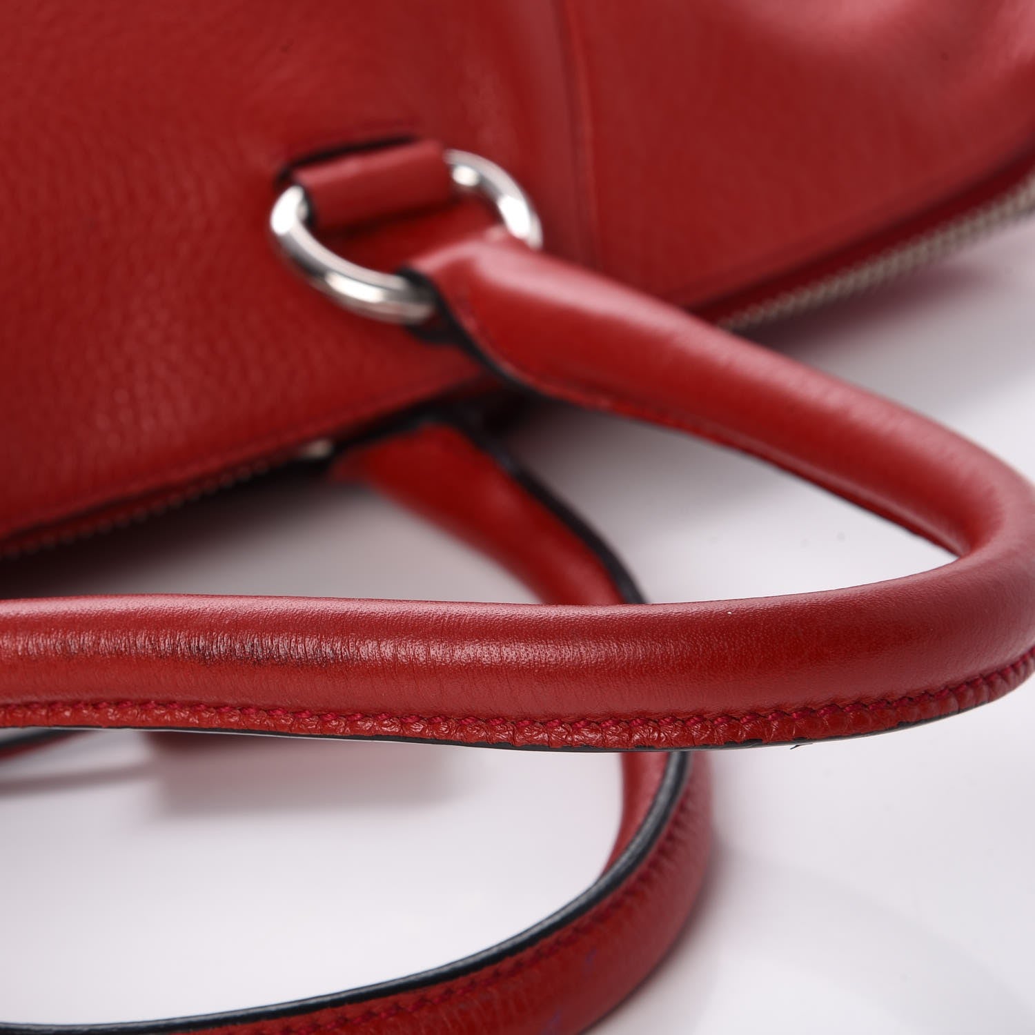 Prada Vitello Daino Shopping Tote Rosso 16 of 19