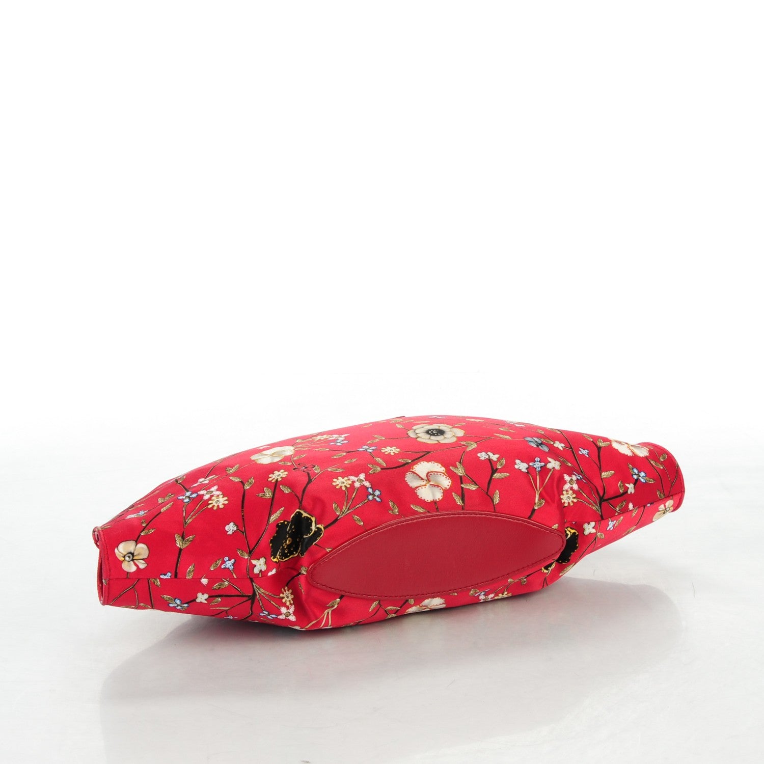 Alexander McQueen Silk Floral Print De Manta Clutch Red 4 of 7