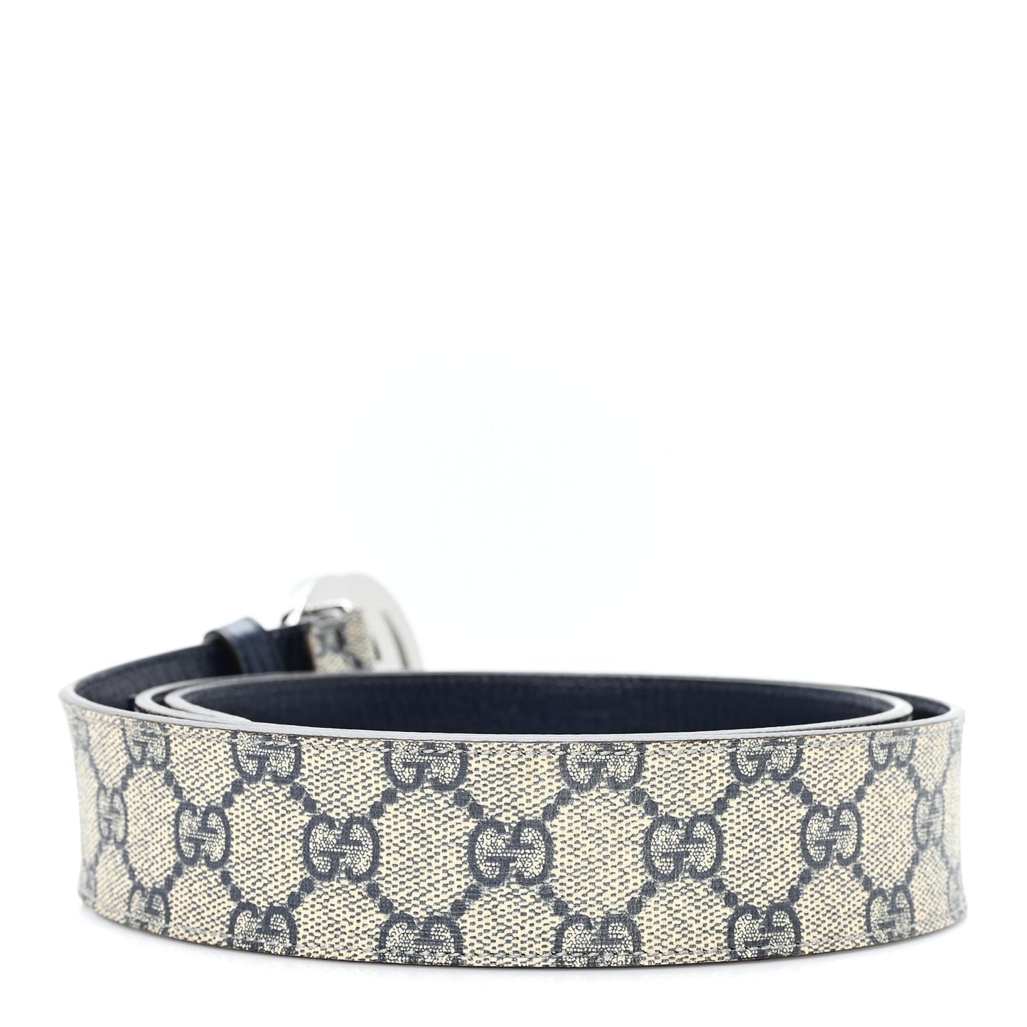 GG Plus Monogram Interlocking G Belt 105 42 Navy