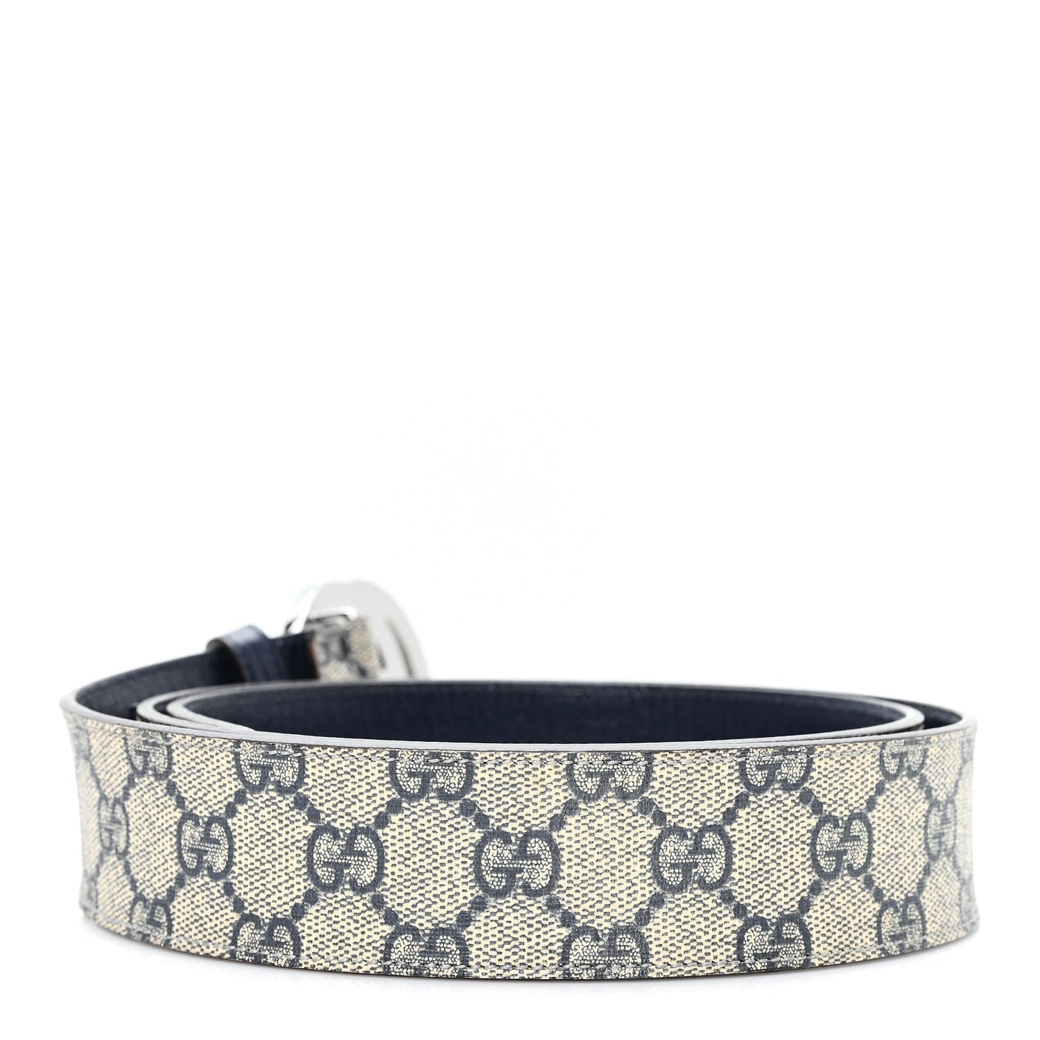 Gucci GG Plus Monogram Interlocking G Belt 105 42 Navy 2 of 4