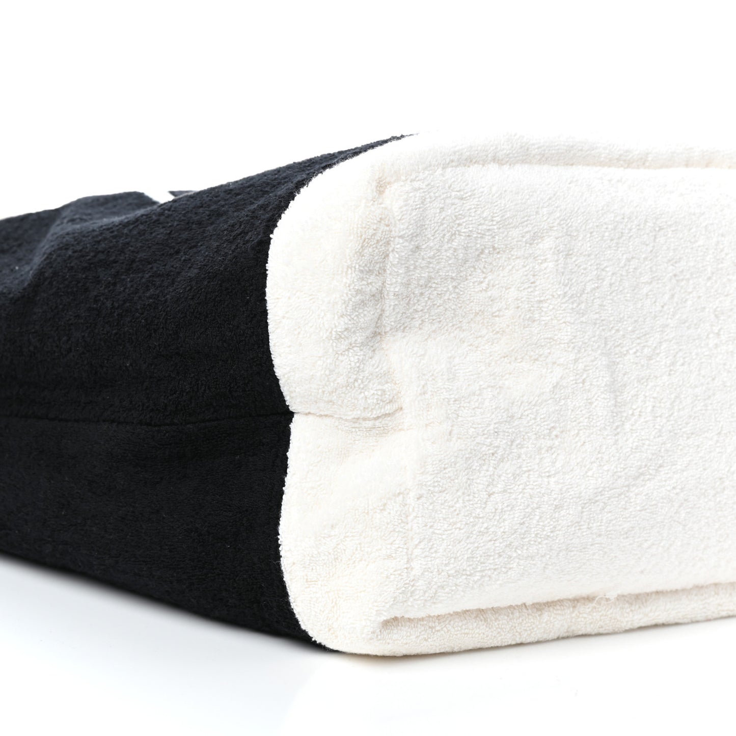 Terry Cotton CC Beach Tote Towel Set Black White