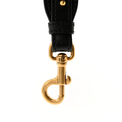Christian Dior Canvas Embroidered Shoulder Strap Black Ecru 4 of 7
