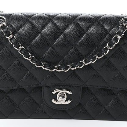 Chanel Caviar Quilted Medium Double Flap Black 8 of 10