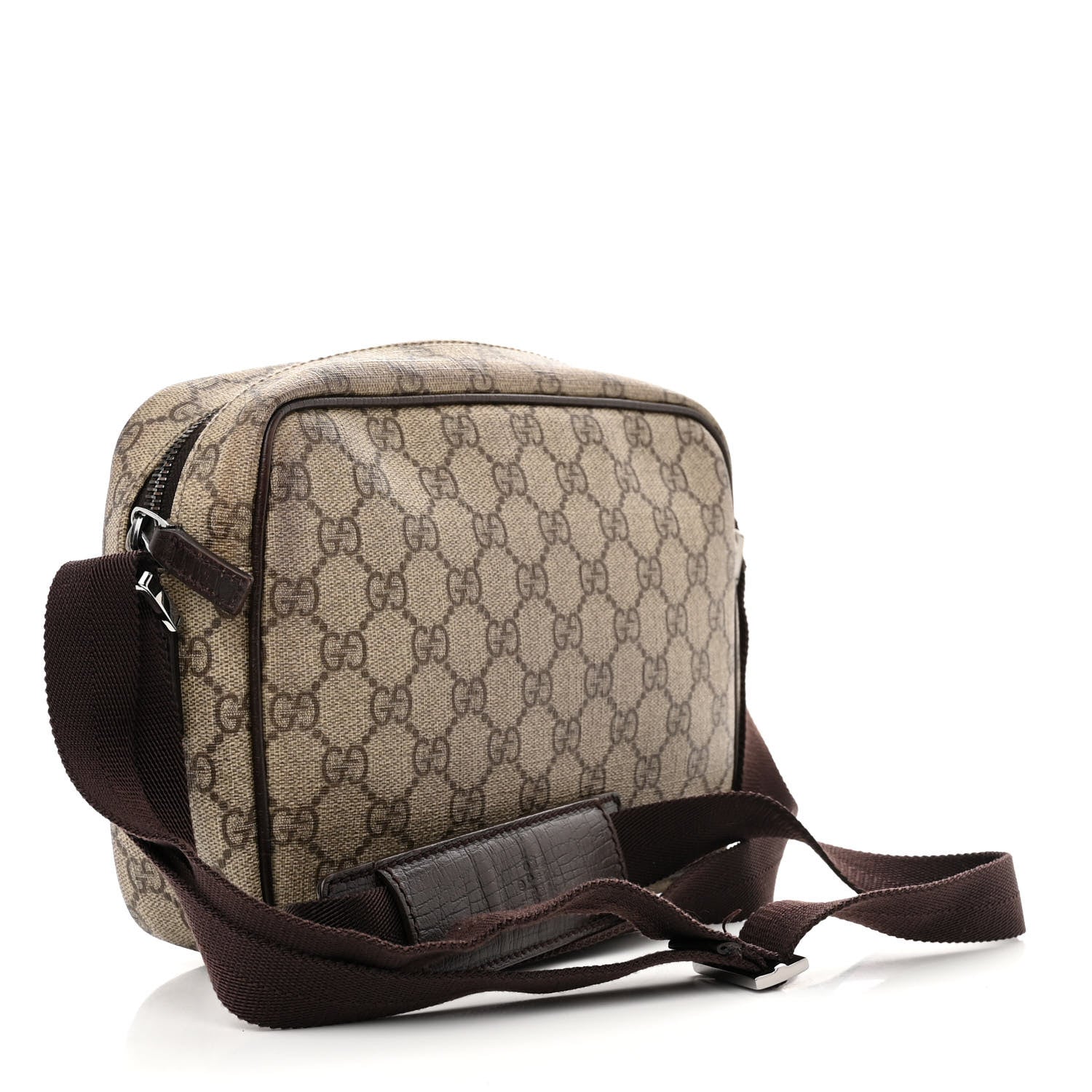 Gucci GG Plus Monogram Shoulder Bag Dark Brown 3 of 15