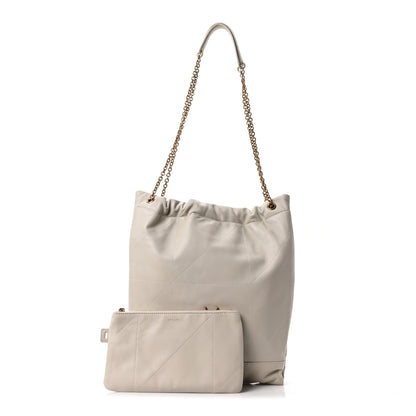 Saint Laurent Lambskin Matelasse Monogram Medium Jamie 4.3 Pochon Crema Soft 2 of 11
