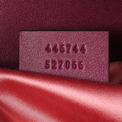 Gucci Velvet Matelasse Mini GG Marmont Shoulder Bag Fuchsia Violet Cyclamen 7 of 7