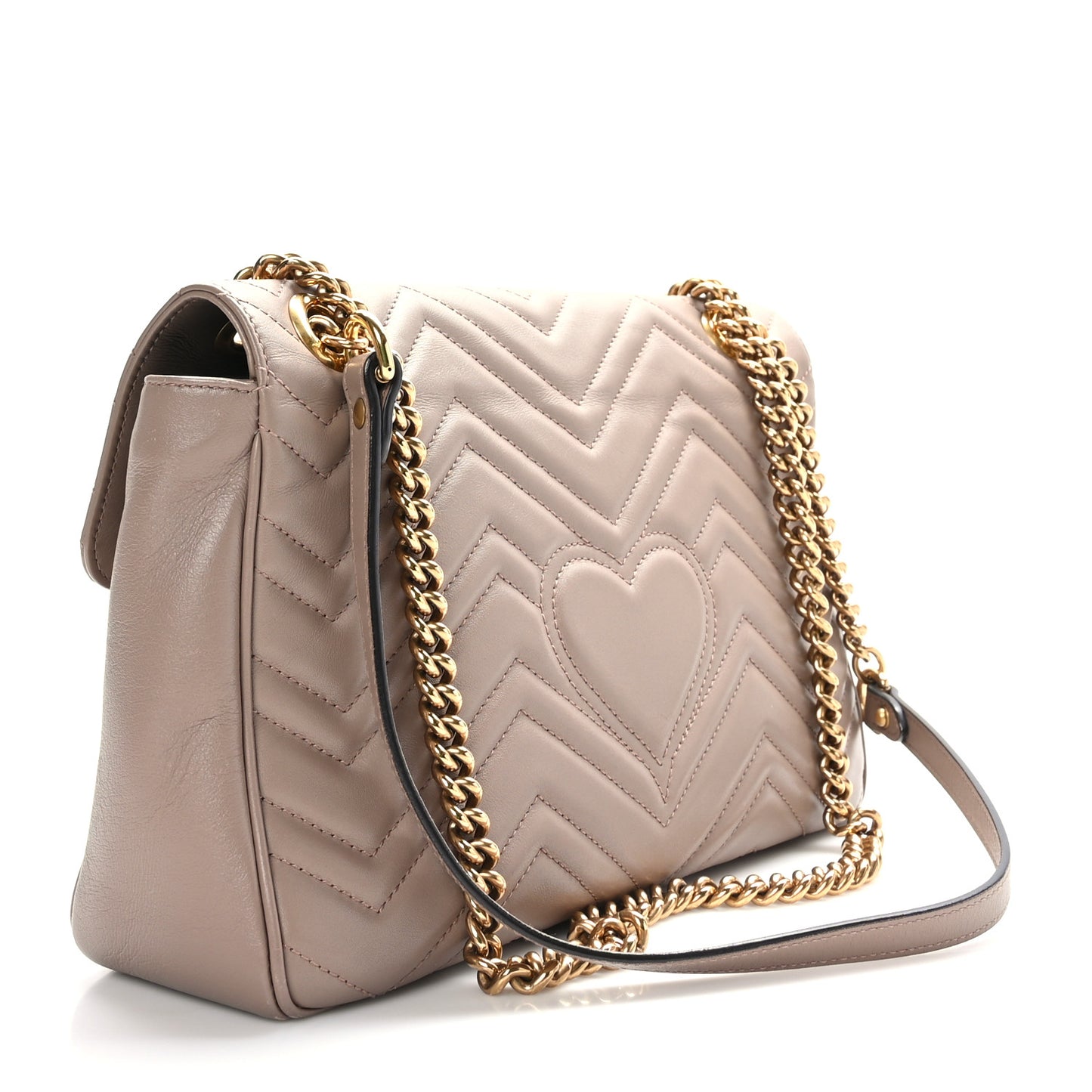 Calfskin Matelasse Medium GG Marmont Shoulder Bag Porcelain Rose